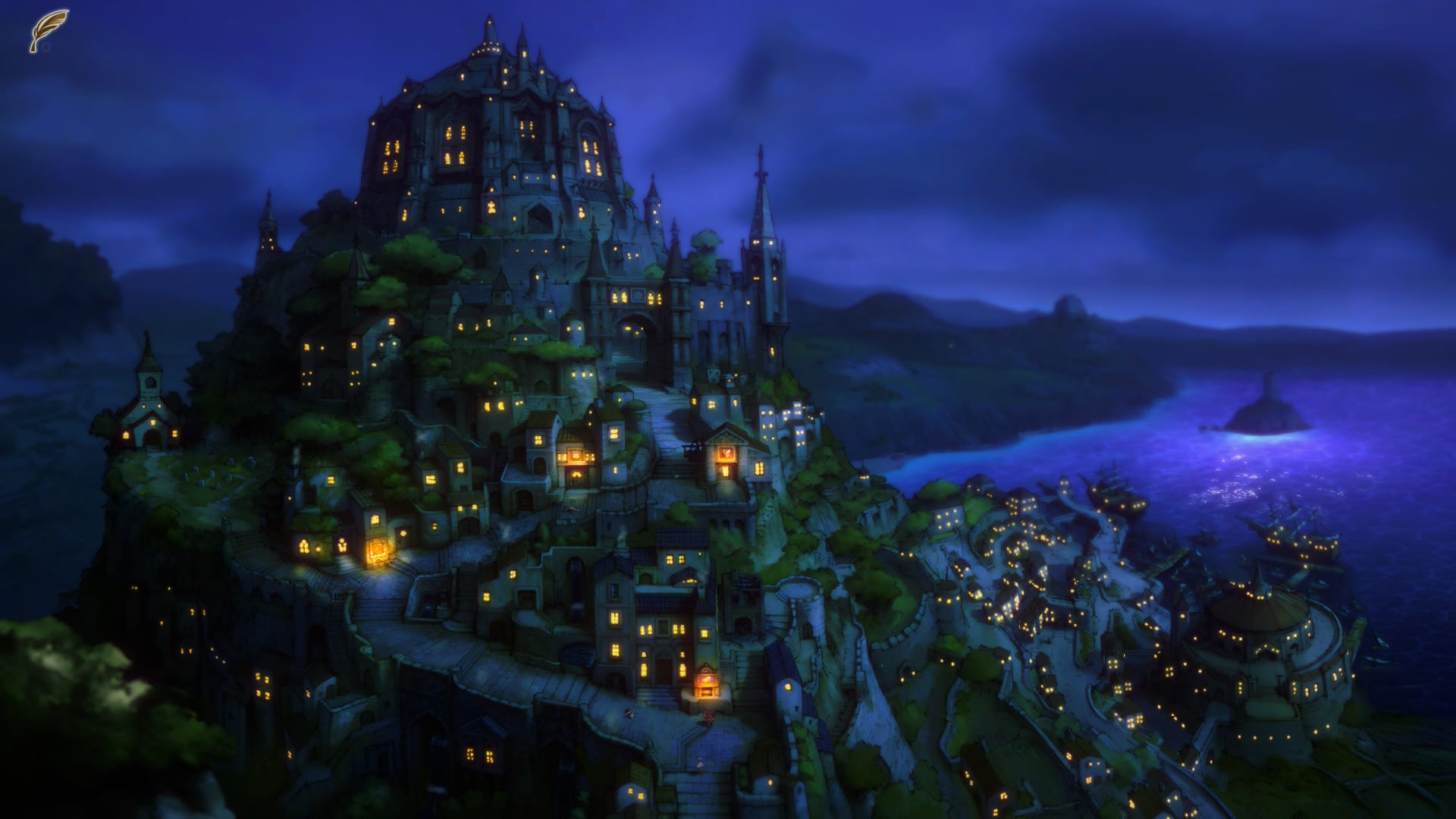 Ciudad medieval amurallada hecha en un acantilado, inserte el se parece a mi pueblo aquí